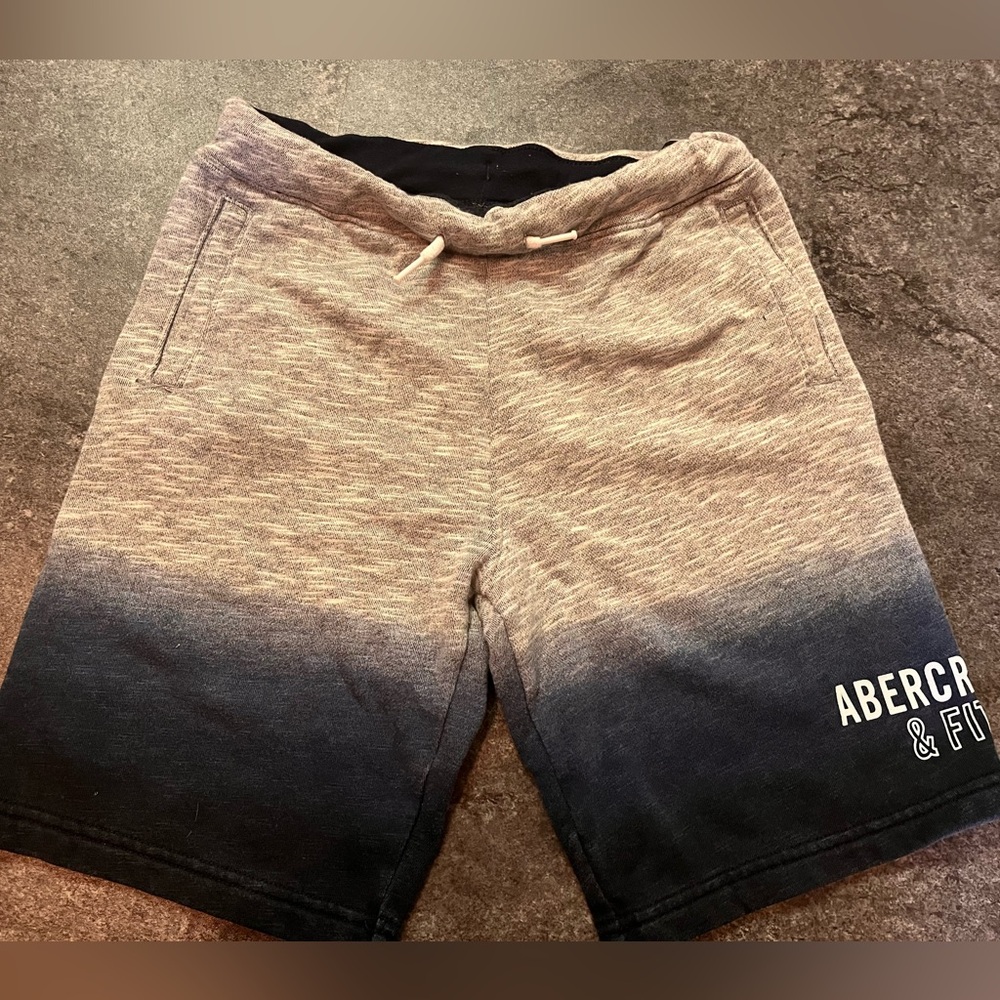 Abercrombie Kids Ombre Athletic Shorts Tan to Black